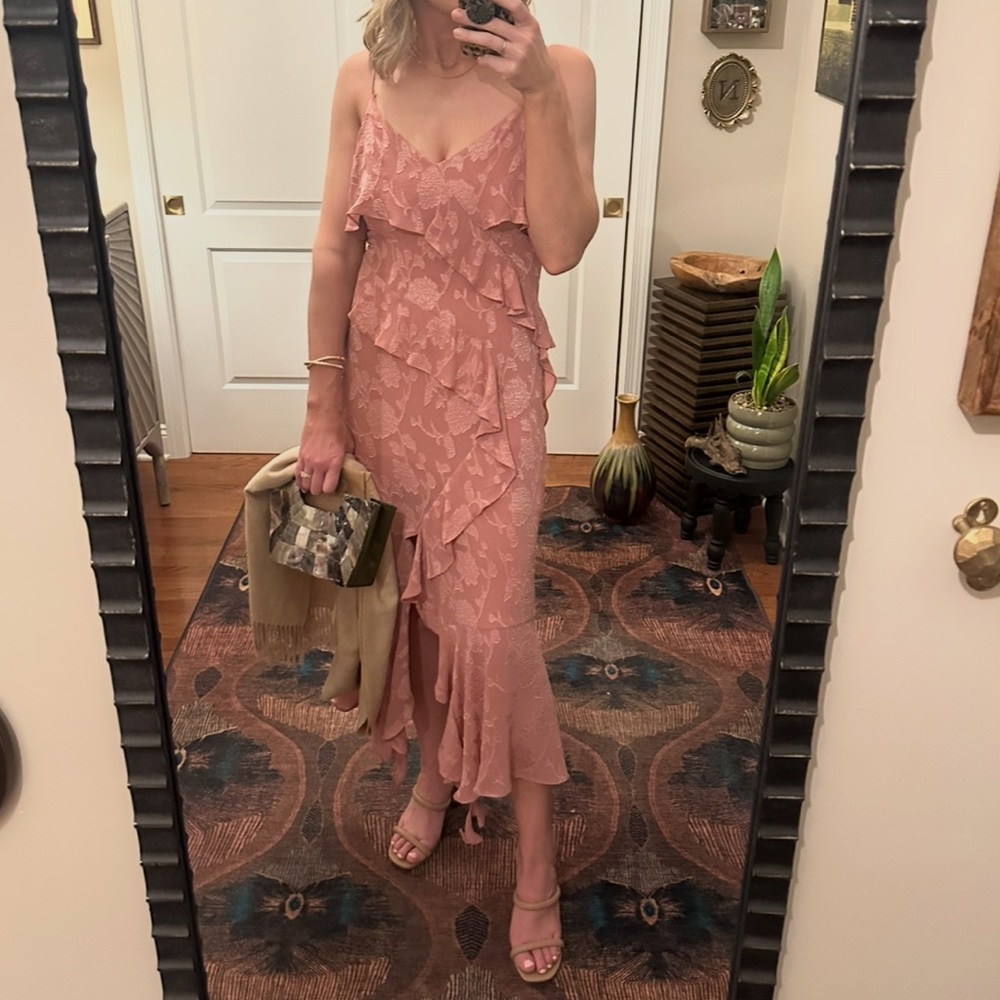 Zara Floral Ruffled Dress
